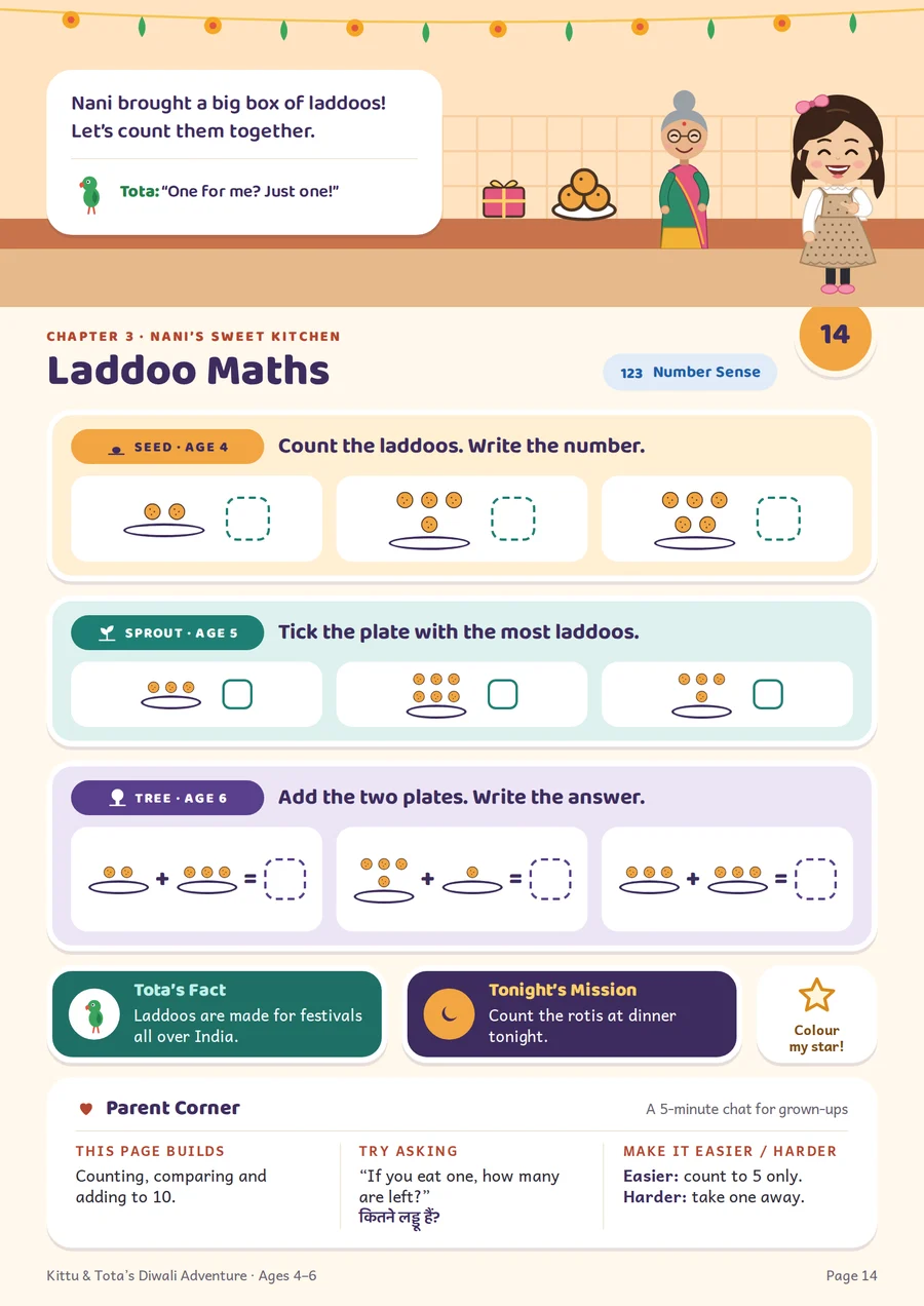 Page 14 · Laddoo Maths · Number Sense